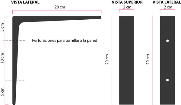 Lampara Ocaso + Escuadra madera