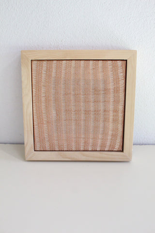 OUTLET - Cuadro cobre y blanco lineas